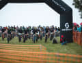 Startschuss zum Wacken der Marathon-Szene: Der EBM ist der älteste Marathon Deutschlands und ein Kultevent. Wegen der Pandemie säumten diesmal leider nur wenige Zuschauer die Strecke.