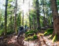 Erst leiden, dann lachen: Für die spaßigen Trails rund um den Wagensonnriegel muss man sich erst einen steilen Wanderpfad hinaufschinden.
