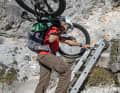 99 Prozent der Brenner-Grenzkammwege sind mit dem E-MTB fahrbar – hier ganz kurz nicht.