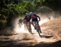 Die beiden Cape Epic-Newcomer Georg Egger und Lukas Baum fuhren voll auf Attacke und führten das Feld oftmals an.