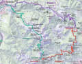 Die Übersichtskarte der dreitägigen MTB-Tour am Pasubio.