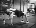 Anne Terpstra beim Krafttraining.