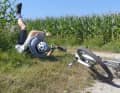 Kommt es zum Sturz, soll sich der Fahrrad-Airbag in nur 150 Millisekunden aufblasen...