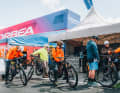 Orbea hat seinen neuen Team-Truck auf dem BIKE Festivalgelände in Willingen abgestellt. Ein echter Blickfang!