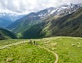 Traum: Kulisse, Trail, Wetter. Das erwartet die Teilnehmenden der Transalp auch!