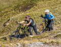 Zwischendrin kommt es Richtung Chörbschhorn-Trail sogar noch richtig dicke. Vor allem, weil in der Höhe die Luft schon merklich dünner wird.