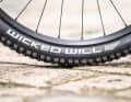 Passt nicht zum Trail-Konzept: Die Schwalbe-Schlappen in der schnellen Speedgrip-Gummimischung rollen zwar höllisch schnell, verlieren aber früh Traktion und bieten kaum Pannenschutz. Hier besteht noch Tuning-Potenzial.