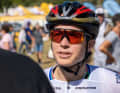 Candice Lill im Interview vor dem Start.
