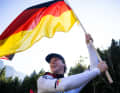 Henri für Deutschland! Die erste Medaille im Downhill der Herren (Elite).