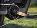 Veredeltes E-Bike mit Gold-Kurbel von E-Thirteen