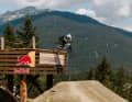 Kathi Kuypers beim Training auf dem Joyride-Kurs in Whistler.