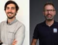 Christophe Deleval von E2 Drives (links) und Stephane Blandin, Program-manager Owuru bei Decathlon.