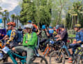 Entspannte Stimmung bei der Bosch eMTB-Challenge in Riva am Gardasee.