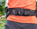 KLasse ist der breite Hüftgurt. Damit sitzt das BA Hip Pack sehr stabil am Körper