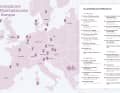 Gegliedert in die Kapitel "Im Norden", "Im Herzen" und "Im Süden" Europas ...