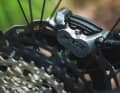 Ebenso gibt's natürlich die neuen Shimano-Bremsen. Hier die XTR im Topmodell.
