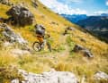 Alpiner Pumptrack: Das letzte Trail-Stück (Pordoi Butz) ist ein flowiges Up & Down.