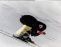 Speedverliebt: Peter Schaupp widmet sich dem Speed-Skiing. Er erreicht einen Topspeed von 211 Km/h.