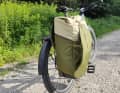 Wir sind mit der großzügig dimensionierten Fahrradtasche gefahren.