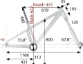 Die Geometrie-Daten des Marin Team Marin 1 in Rahmengröße L. Die Geometrie-Daten ermitteln wir für jedes Bike auf eigene Faust in unserem BIKE-Testlabor. So lassen sich die Bikes am besten untereinander vergleichen.