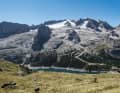 Die Marmolata: Mit 3343 Metern die Königin der Dolomiten. Aber ihre Krone schmilzt und bröselt.