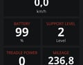 Über die Maxon-App lässt sich das Smartphone als erweitertes Display nutzen. Hier wird auch die Leistung von Fahrer und Motor sichtbar. 