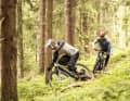 Flowige Wurzeltrails sind das perfekte Areal für das handliche und traktionsstarke Marin Rift Zone E2. Achtung: Fahrspaß en masse!