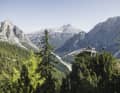 Einer der Aussichtspunkte auf dem Höhenweg über dem Col Drusciè. Da fängt das Panorama aber erst an.