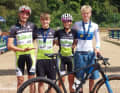 Das BIKE Junior Team (von links): Max Ebrecht, Nico Brandl, Paulina Lange und Elias Hückmann