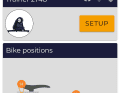 In der kostenlosen App kann man das genutzte Bike anlegen - oder mehrere. Die unteren Felder zur Sattel- und Lenkerposition gelten nur für das Truebike.