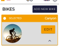 Über den EDIT-Button des jeweiligen Bikes kommt man zu den zig virtuellen Gängen, die im Shop angeboten werden. Sie sind aber kostenlos!