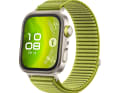 Mit ihrem Titangehäuse macht die Huawei Watchfit 4 Pro einen hochwertigen Eindruck.