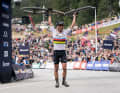 Heimsieg: Nino während des Worldcups in Lenzerheide (2023).