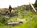 Edgar Briole in der Dirty Ferns Passage bei der Red Bull Hardline 2024: So viel Style! Doch dieses Jahr ist der Freerider nicht dabei.