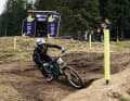 Mit einem blauen Auge davon gekommen: die EDR. Richie Rude während des UCI DH-Worldcups in Val di Sole im Juni.