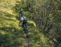 Nach der anspruchsvollen oberen Sektion kann man es im unteren Teil des Trails richtig laufen lassen.