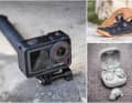 DJI Osmo Action 5 Pro, Canyon Scampr und Sony LinkBuds Fit