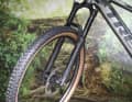 Die günstige Rockshox Domain kann nicht ganz mit der starken Heckfederung des Rail mithalten.