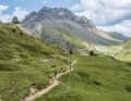 Bei der BIKE Transalp bieten sich während der Etappen wunderschöne Bergpanoramen, so wie diese hier.