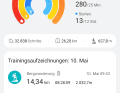 In der Huawei Health App können Nutzer ihr Aktivitätslevel im Auge beobachten. Sportler müssen die voreingestellten Ziele deutlich höher stecken. Ein Punkte-System sorgt für Gamification