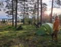 Im hohen Norden Europas kann es auch in den Sommermonaten empfindlich kühl werden. Quilt-Schlafsack, Isomatte und Kopfkissen von Nemo mussten sich in Finnland unter Beweis stellen.
