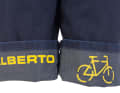 Dekorativ, aber auch nur im Umschlag: gelbe Reflex-Elemente im umgeschlagenen Hosenbein der Alberto Regular Slim Fit.