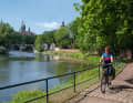 Historische Kulisse: entlang der Saale mit Blick auf Merseburger Schloss und Dom