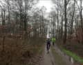 Als es losging, machte der Regen eine kurze Pause.