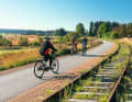 Der Vennbahn-Radweg führt mitten durch das Hohen Venn.