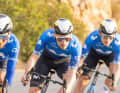 Das Trikot von Movistar für 2024 in Aktion