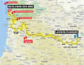Die Strecke der 2. Etappe der Tour de France 2025