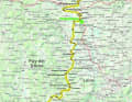 Die Karte zur 3. Etappe des Criterium du Dauphine 2023