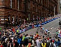 Der Rundkurs in Glasgow ist gespickt mit engen Kurven und knackigen Rampen – immer gesäumt von Zuschauermassen. UCI Cycling World Championships in Glasgow, 6. August 2023.