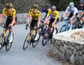 Die 81. Auflage von Paris-Nizza wird zum Duell der Tour-Sieger der beiden vergangenen Jahre. Tadej Pogacar setzt sich am Ende gegen Jonas Vingegaard durch. Hier die 7. Etappe, 11. März 2023.